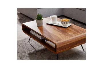 Soffbord Wohnling Massivt trä rektangulär rundade hörn lantligt - Products - Möbler - Bord & matgrupp - Soffbord