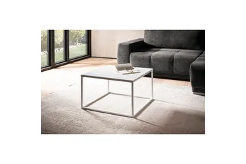 Soffbord Wohnling metall fyrkantig, modern stil Vit - Vit - Products - Möbler - Bord & matgrupp - Soffbord