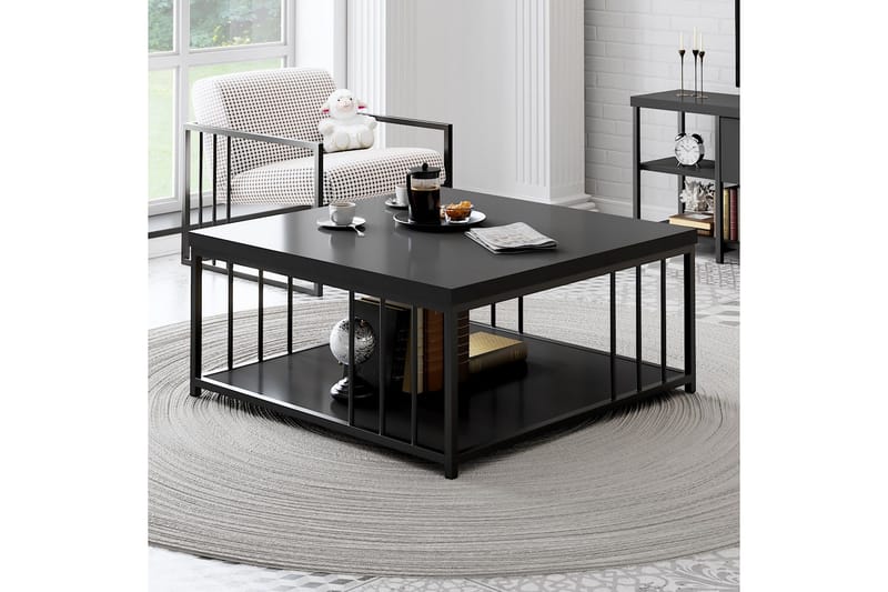 Zenn Soffbord 90x90 cm Svart - Hanah Home - Products - Möbler - Bord & matgrupp - Soffbord