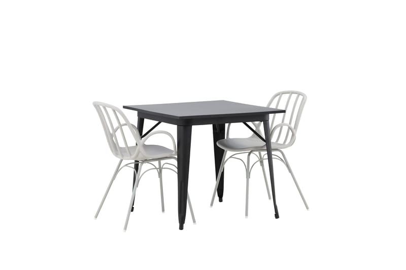 Tempe Matgrupp 80 cm Rektangulär med 2 Dyrön stolar - Svart - Products - Möbler - Bord & matgrupp - Matgrupp