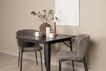 Tempe Matgrupp 80 cm Rektangulär med 2 Modesto stolar - Svart - Products - Möbler - Bord & matgrupp - Matgrupp