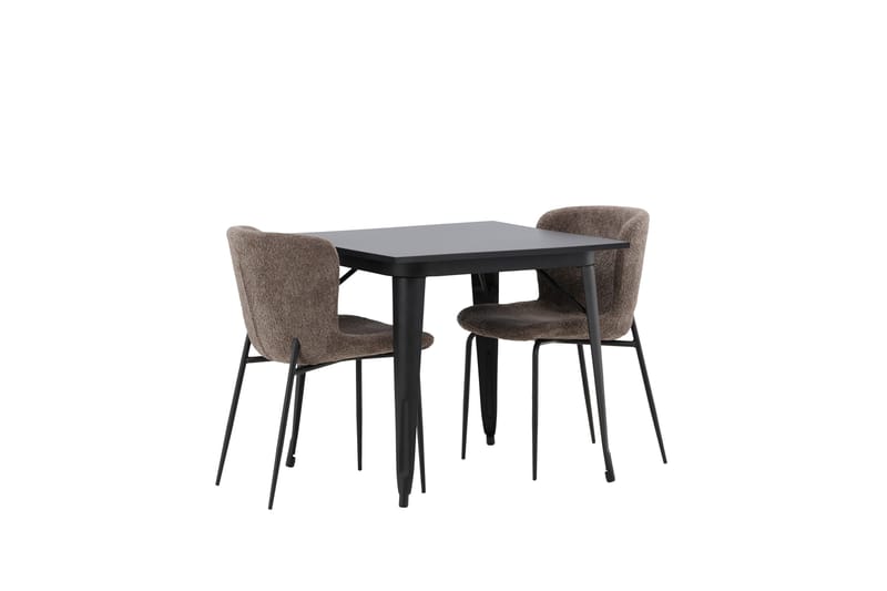 Tempe Matgrupp 80 cm Rektangulär med 2 Modesto stolar - Svart - Products - Möbler - Bord & matgrupp - Matgrupp