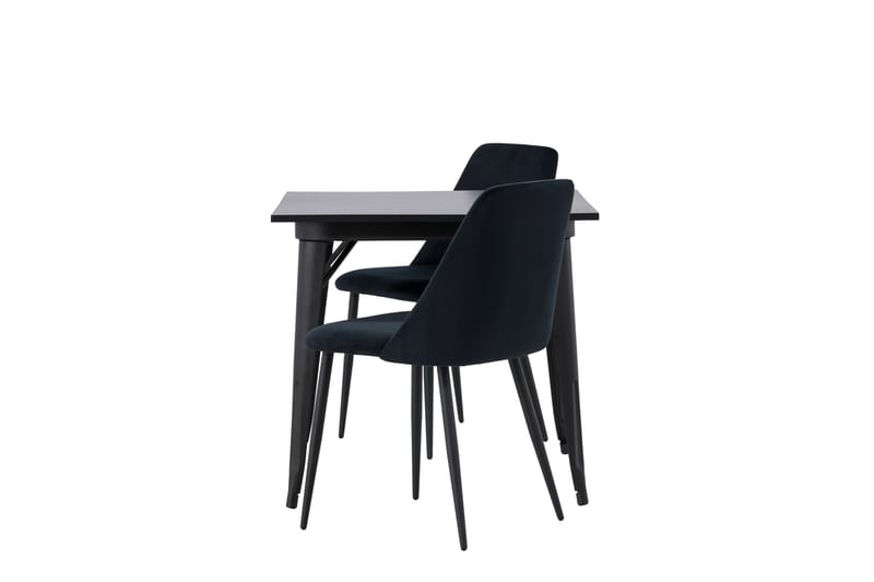 Tempe Matgrupp 80 cm Rektangulär med 2 Night stolar - Svart - Products - Möbler - Bord & matgrupp - Matgrupp