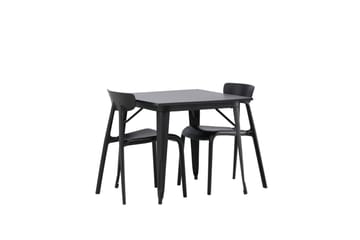 Tempe Matgrupp 80 cm Rektangulär med 2 Ursholmen stolar - Svart - Products - Möbler - Bord & matgrupp - Matgrupp