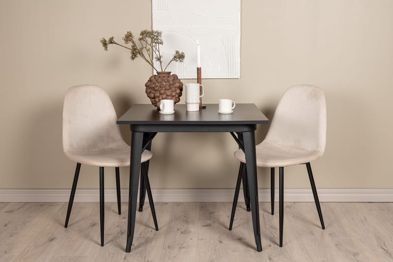 Tempe Matgrupp 80 cm Rektangulär med 2 Polar stolar - Beige - Products - Möbler - Bord & matgrupp - Matgrupp