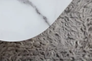 Tristar Soffbord 80 cm - Marmor/Vit/Svart - Products - Möbler - Bord & matgrupp - Soffbord