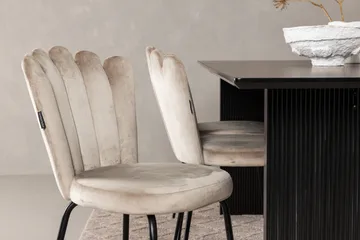 Vail Matgrupp 200 cm Rektangulär med 6 Limhamn stolar - Beige - Products - Möbler - Bord & matgrupp - Matgrupp