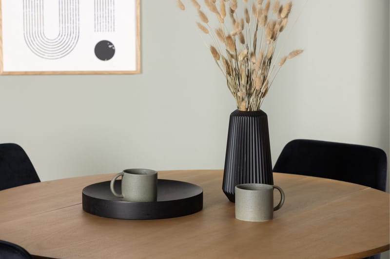 Yakidon Matgrupp 120 cm Rund med 4 Night stolar - Svart - Products - Möbler - Bord & matgrupp - Matgrupp