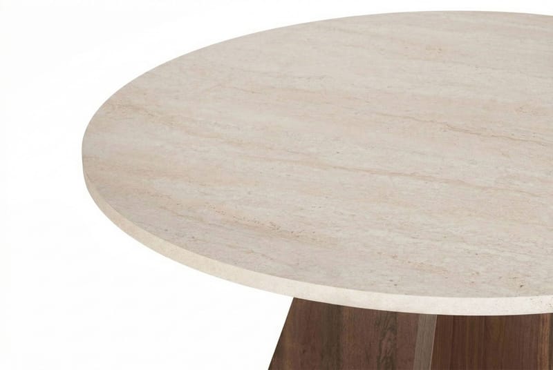 Zalen Matbord 120x75x120 cm - Travertine Walnut - Products - Möbler - Bord & matgrupp - Matbord & köksbord