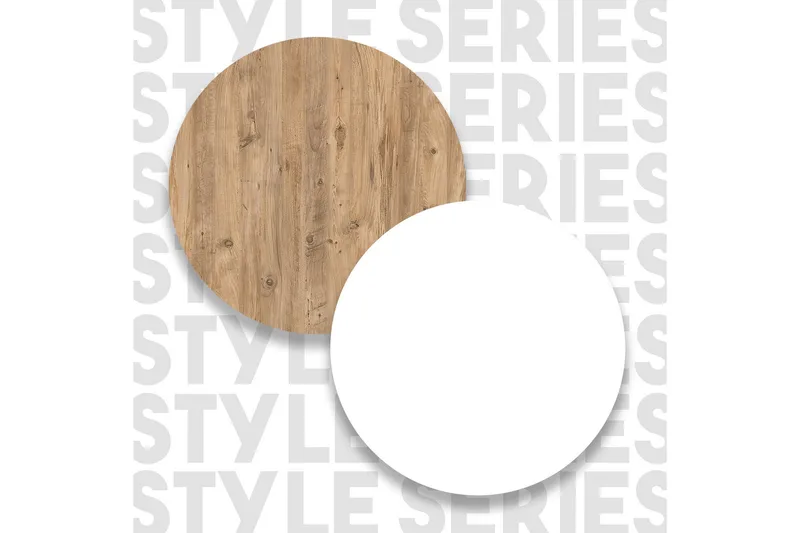 Zambasa Barbord 120 cm - Natur/Vit - Products - Möbler - Bord & matgrupp - Barbord & ståbord