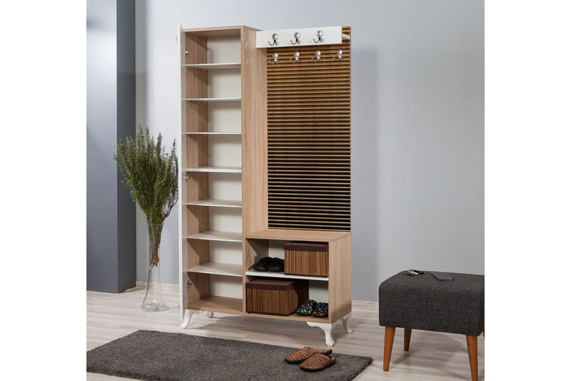 Brokind Klädförvaring 100 cm - Brun - Products - Möbler - Hallmöbler - Möbelset för hall & entre