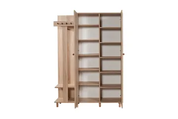 Brokind Klädförvaring 135 cm - Ek/Brun - Products - Möbler - Hallmöbler - Möbelset för hall & entre