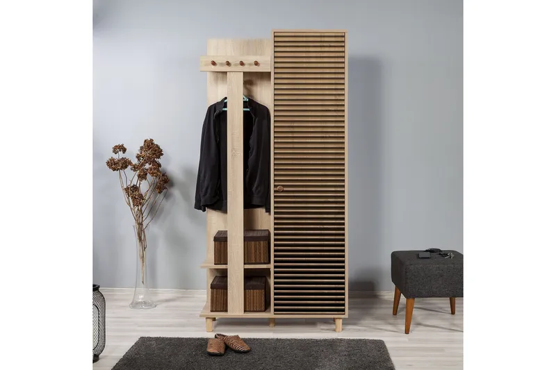 Brokind Klädförvaring 90 cm - Brun - Products - Möbler - Hallmöbler - Möbelset för hall & entre
