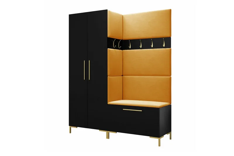 Dunvegan Hallmöbelset 158x44 cm Black - Products - Möbler - Hallmöbler - Möbelset för hall & entre