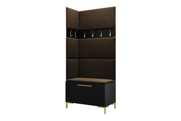 Dunvegan Hallmöbelset 84x46 cm - Svart - Products - Möbler - Hallmöbler - Möbelset för hall & entre