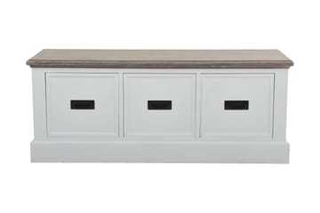 Verdell Bänk 120 cm - Vit - Products - Möbler - Hallmöbler - Hallbänk