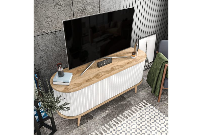 Andifli Tv-bänk 140x64 cm - Brun - Products - Möbler - TV- & Mediamöbler - TV bänk & mediabänk