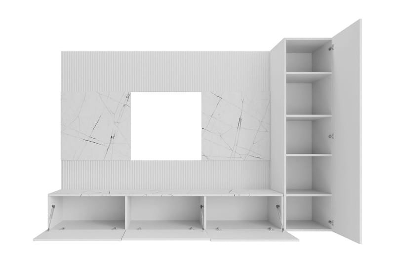 Bernice Tv-skåp 220x38 cm - Beige - Products - Möbler - TV- & Mediamöbler - TV-möbelset