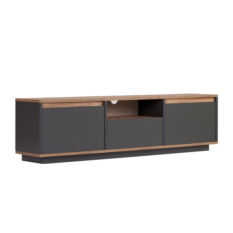 Domar Tv-bänk 160 cm - Antracit, Atlantic pine - Products - Möbler - TV- & Mediamöbler - TV bänk & mediabänk