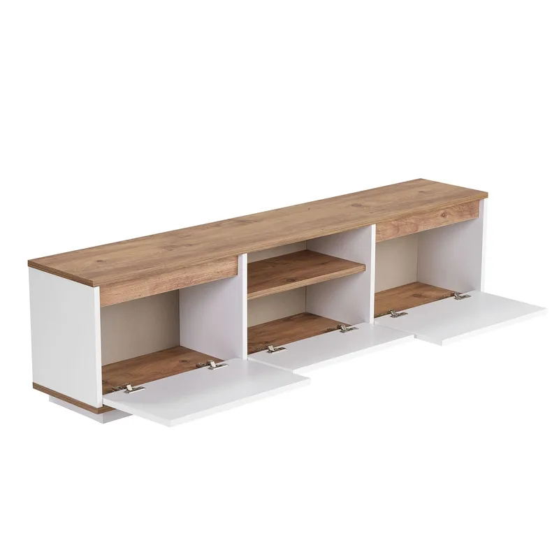 Domar Tv-bänk 160 cm - Atlantic pine, vit - Products - Möbler - TV- & Mediamöbler - TV bänk & mediabänk