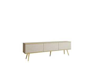 Edson Tv-bänk 175 cm - Beige/Guld - Products - Möbler - TV- & Mediamöbler - TV bänk & mediabänk