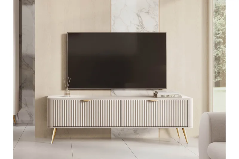 Forba Tv-bänk 164 cm - Beige - Products - Möbler - TV- & Mediamöbler - TV bänk & mediabänk