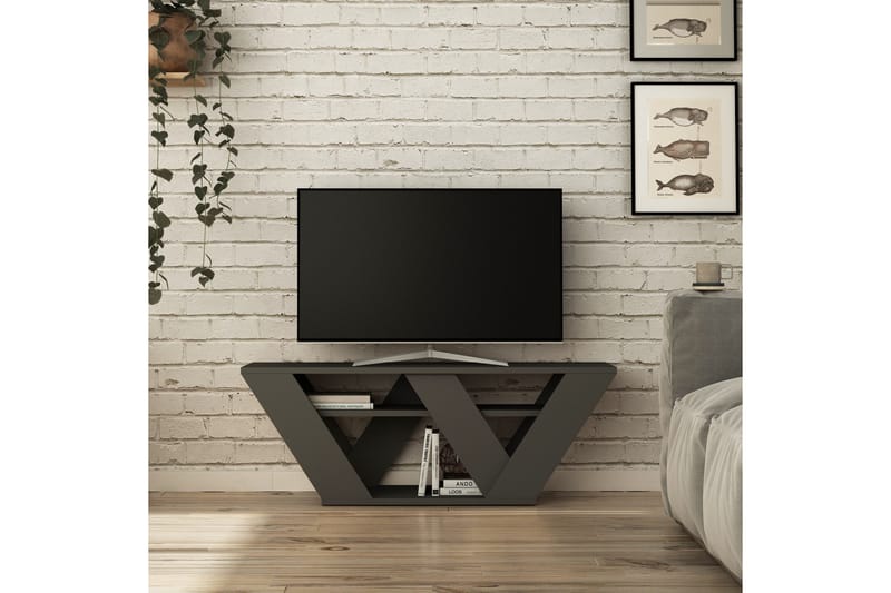 Homitis Tv-Bänk 110 cm - Mörkgrå - Products - Möbler - TV- & Mediamöbler - TV bänk & mediabänk