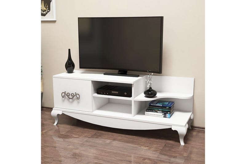 Hovdane TV-Bänk 130 cm - Vit - Products - Möbler - TV- & Mediamöbler - TV bänk & mediabänk