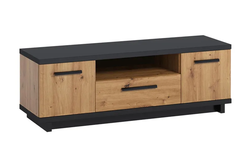 Ingram TV-bänk 40x135 cm, Ek/Svart