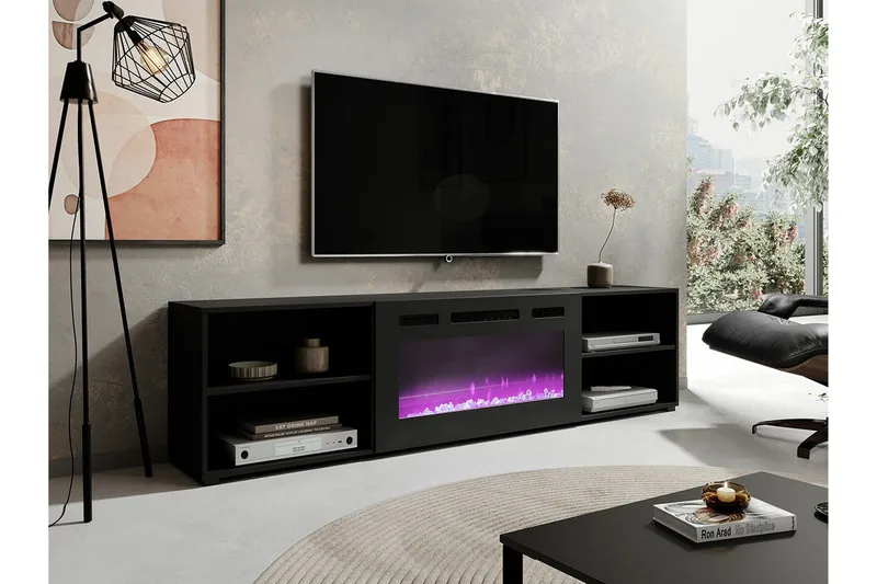 Juniskär Tv-skåp 200 cm - Svart - Products - Möbler - TV- & Mediamöbler - TV-skåp