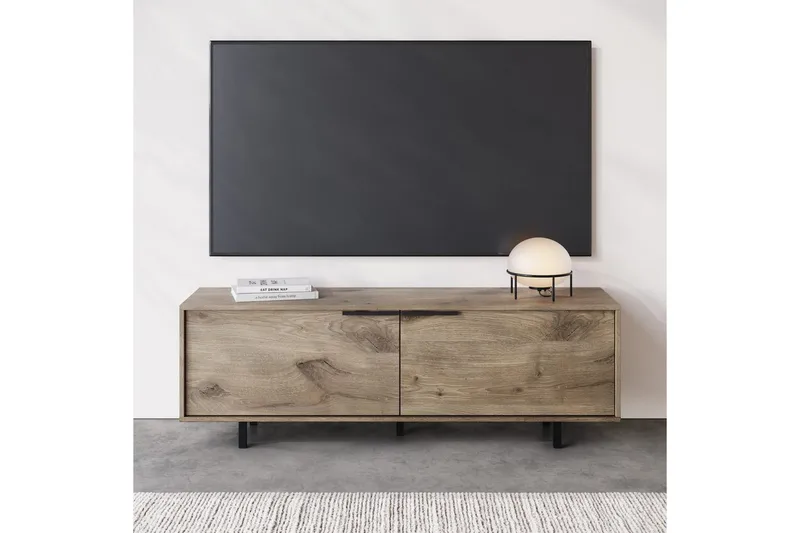 Lowboard Alberto 150x38x50 cm, Ek - 150x38x50 cm, Ek - Products - Möbler - TV- & Mediamöbler - TV bänk & mediabänk