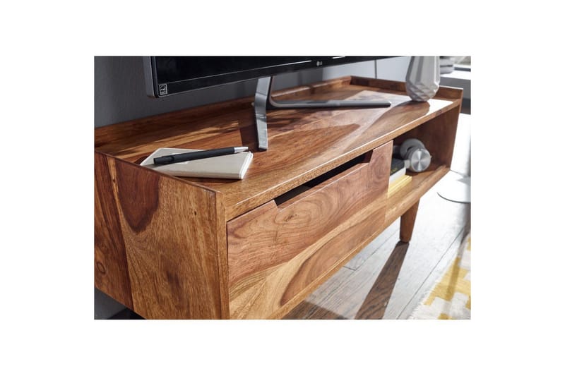 Lowboard Wohnling Massivt trä med förvaring 1 dörr trälben lantligt - Products - Möbler - TV- & Mediamöbler - TV bänk & mediabänk