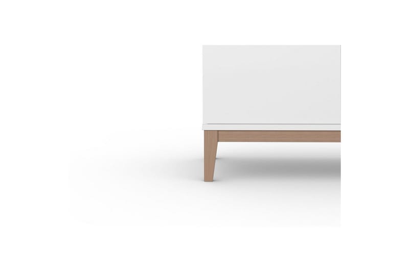 Lowboard Pelle Vit/Wotan ek - Vit/Wotan ek - Products - Möbler - TV- & Mediamöbler - TV bänk & mediabänk