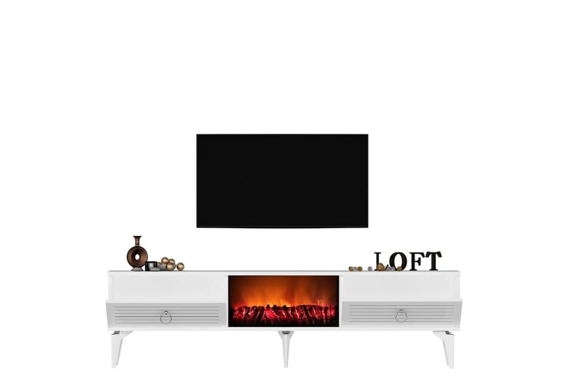 Mula Tv-bänk 150 cm - Vit - Products - Möbler - TV- & Mediamöbler - TV bänk & mediabänk