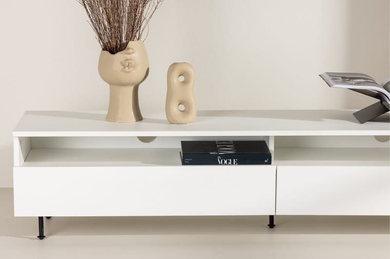 Navarra Tv-bänk 180x40 cm - Vit - Products - Möbler - TV- & Mediamöbler - TV bänk & mediabänk