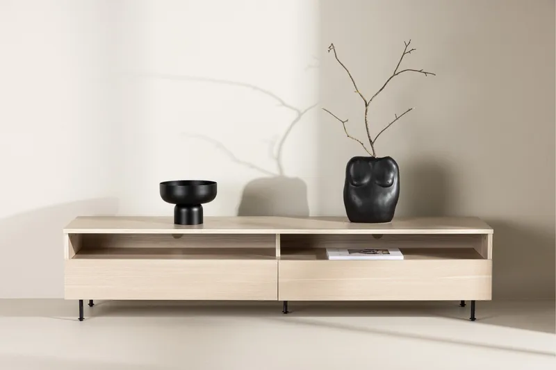 Navarra Tv-bänk 180x40 cm - Vit - Products - Möbler - TV- & Mediamöbler - TV bänk & mediabänk