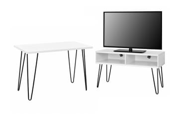 Owen TV-bänk 107x50 cm Vit - Dorel Home - Products - Möbler - TV- & Mediamöbler - TV bänk & mediabänk