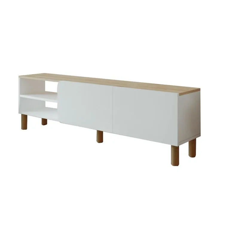 Relento Tv-bänk 150 cm - vit, sapphire oak - Products - Möbler - TV- & Mediamöbler - TV bänk & mediabänk