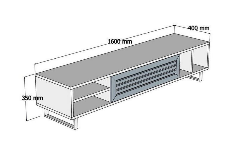 Rinorea Tv-bänk 160x35 cm - Brun - Products - Möbler - TV- & Mediamöbler - TV bänk & mediabänk