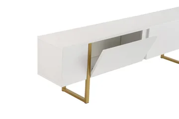 Serenity Tv-bänk 180x30 cm - Vit/Guld - Products - Möbler - TV- & Mediamöbler - TV bänk & mediabänk