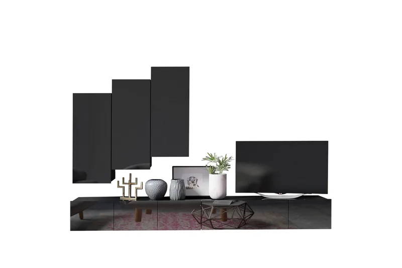 Tessan Tv-möbelset, Svart