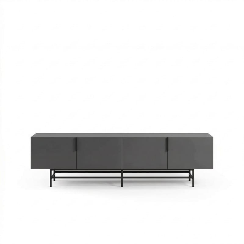 Truvia TV-bänk 200x55x35 cm - Antracit och svart - Products - Möbler - TV- & Mediamöbler - TV bänk & mediabänk