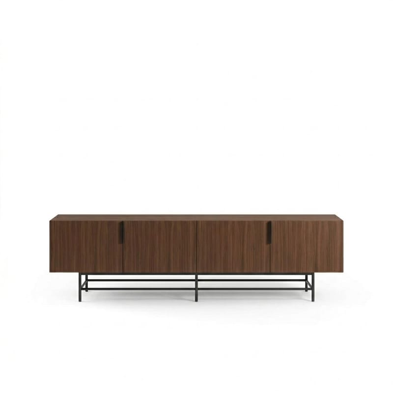 Truvia TV-bänk 200x55x35 cm - Valnöt och svart - Products - Möbler - TV- & Mediamöbler - TV bänk & mediabänk