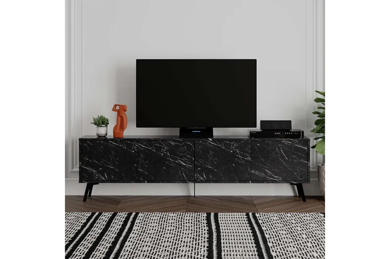 Tv-bänk & mediabänk Dune Tv-bänk 180 cm Beige Beige - Products - Möbler - TV- & Mediamöbler - TV bänk & mediabänk