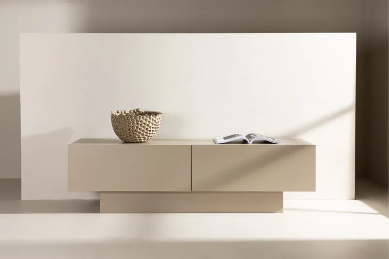 Tv-bänk & mediabänk Venture Home Cuenca Tv-bänk 160x47 cm Beige - Products - Möbler - TV- & Mediamöbler - TV bänk & mediabänk