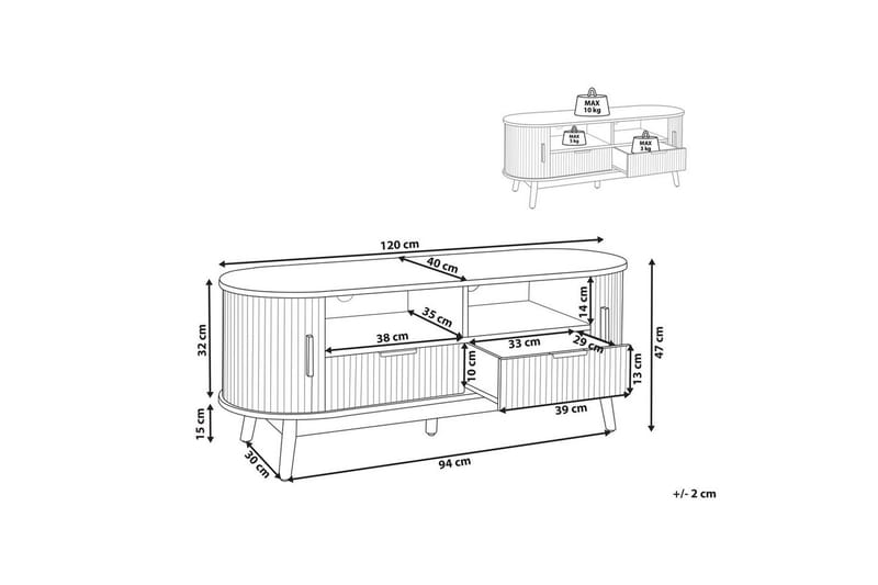 TV-bänk Selah - Products - Möbler - TV- & Mediamöbler - TV bänk & mediabänk