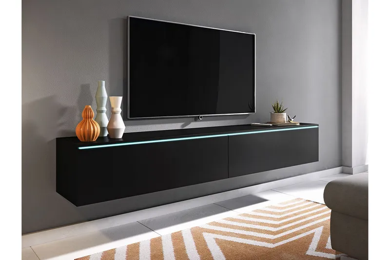 Tv-bänk - Svart - Products - Möbler - TV- & Mediamöbler - TV-skåp