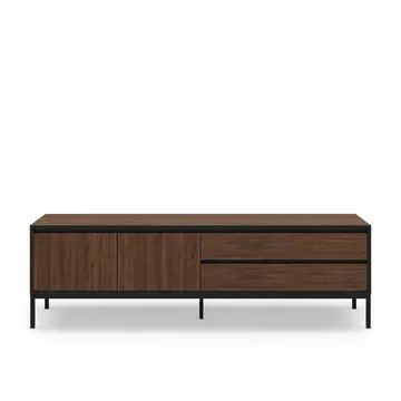 Velar TV-bänk 180x55x40 cm - Milano Walnut, Wood Black, Black - Products - Möbler - TV- & Mediamöbler - TV bänk & mediabänk
