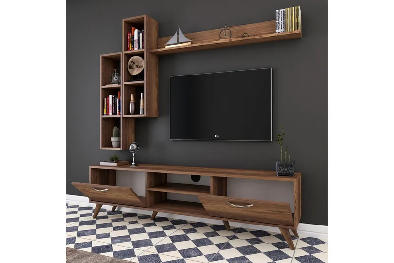 Virkesbo TV-Möbelset 180 cm - Brun - Products - Möbler - TV- & Mediamöbler - TV-möbelset