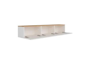 West Tv-bänk 150 cm - Vit/Brun - Products - Möbler - TV- & Mediamöbler - TV bänk & mediabänk